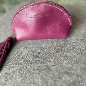 Portland Leather Taco with Tassel - Mulberry